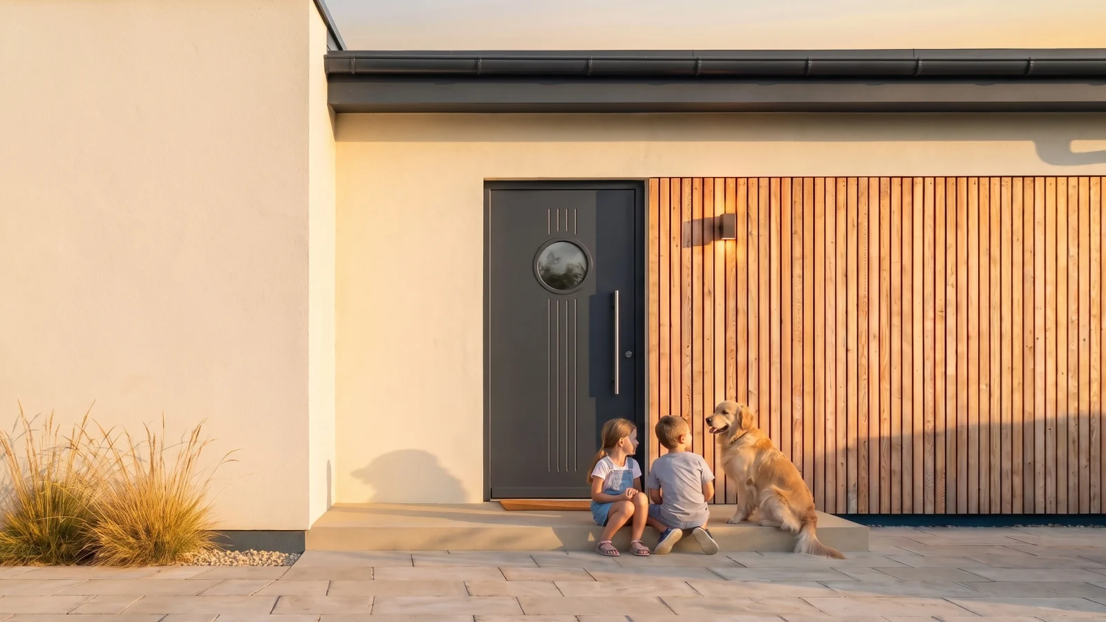 Porte d'ingresso in PVC e alluminio