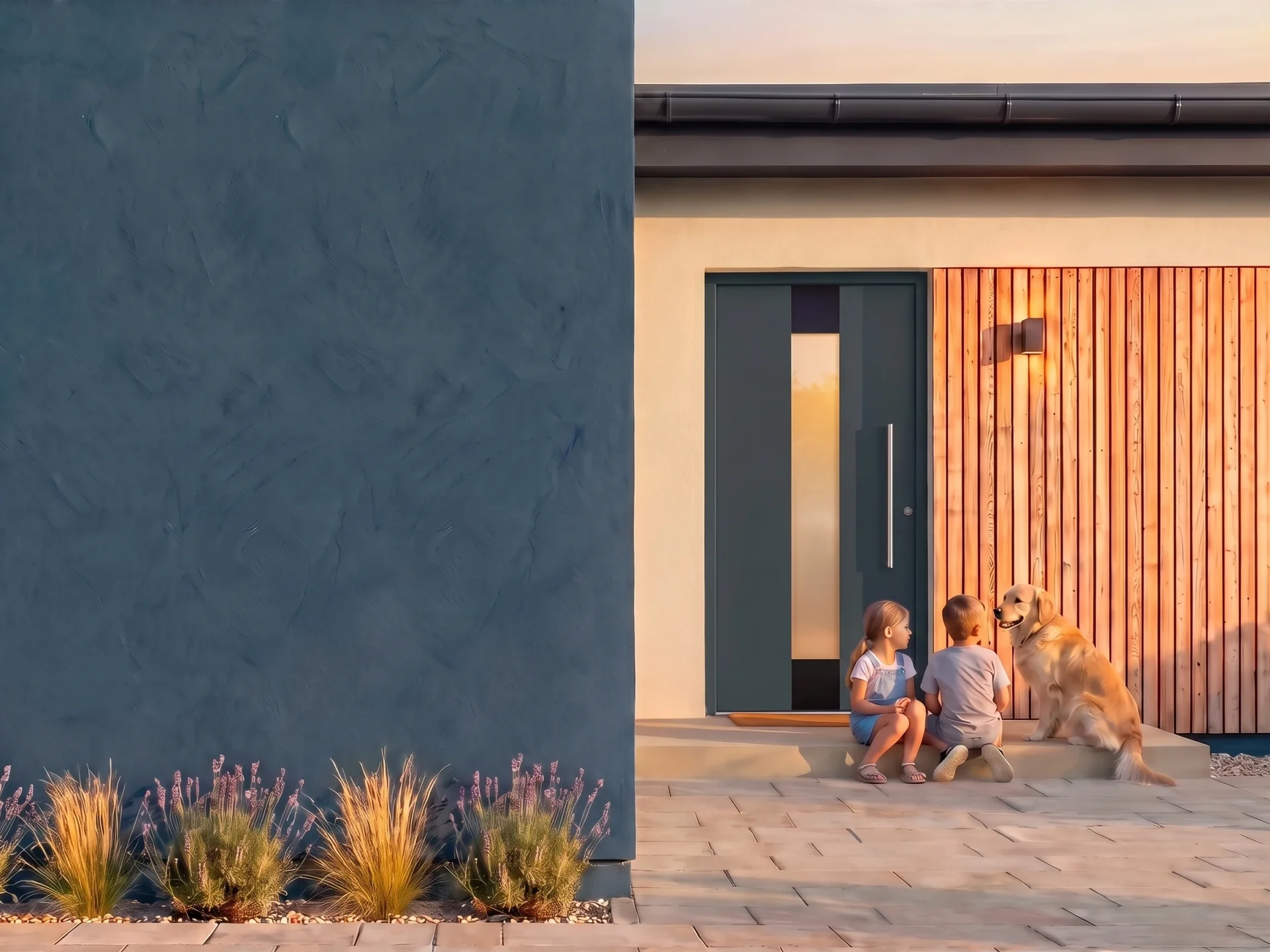 Porte d'ingresso in PVC e alluminio