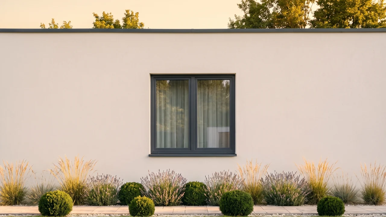 Casa con finestre Alu-Futural Monoblocco BUDVAR — vista esterna