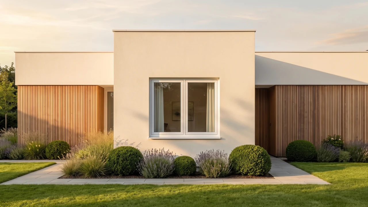 Casa con finestre Alu-Futural Monoblocco BUDVAR — vista esterna