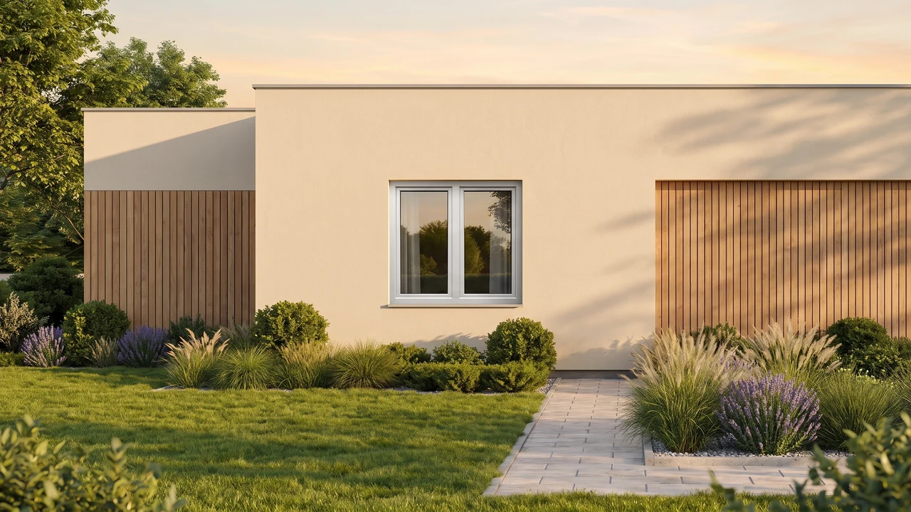 Casa con finestre T-Classic MONO BUDVAR — vista esterna