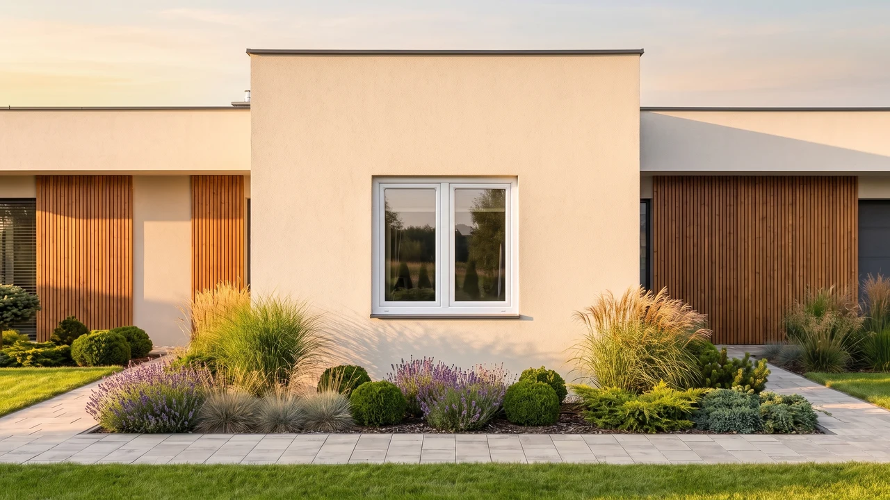 Casa con finestre T-Classic BUDVAR — vista esterna