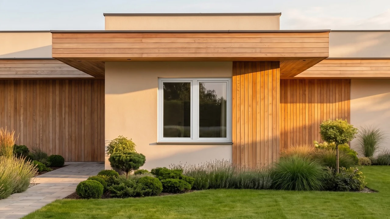Casa con finestre T-Comfort BUDVAR — vista esterna